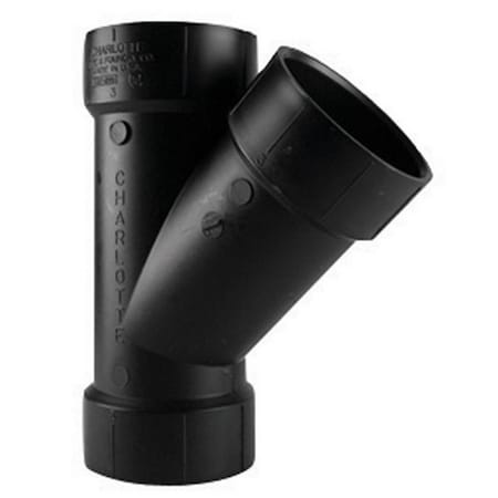 Charlotte Pipe And Foundry ABS006001000HA 3 x 3 x 3 in. ABS-DWV Wye 41793